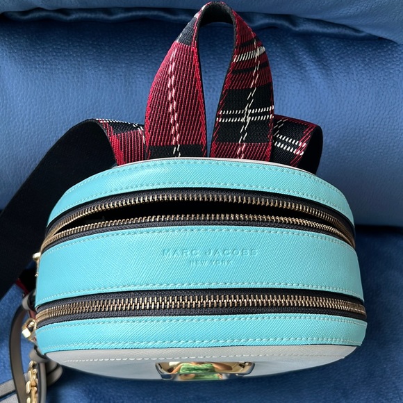 Marc Jacobs Pack Shot Block Leather Backpack - Picture 6 of 12